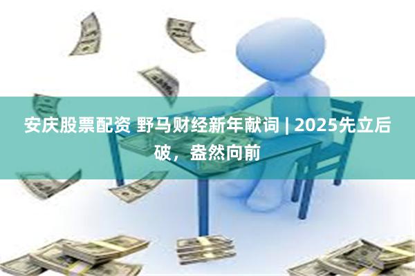 安庆股票配资 野马财经新年献词 | 2025先立后破，盎然向前